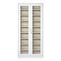 DXBG凭证柜会计收纳柜财务档案柜资料柜加厚文件柜办公室带锁铁皮柜通玻柜九层