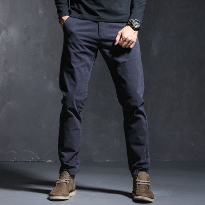 HongZun季言男裤子工装裤男直筒修身百搭运动长裤商务休闲裤男秋季工装制服