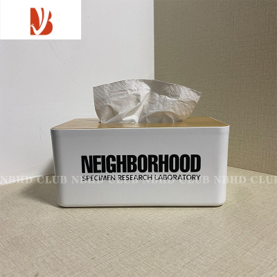三维工匠NEIGHBORHOOD潮牌木质创意复古抽纸盒家用客厅茶几纸巾简约收纳盒 新款纸巾盒
