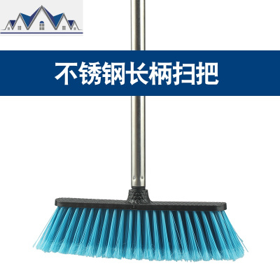 塑料单个扫把扫水硬毛粗毛扫帚家用户外厕所扫地卫生间笤帚批发 三维工匠