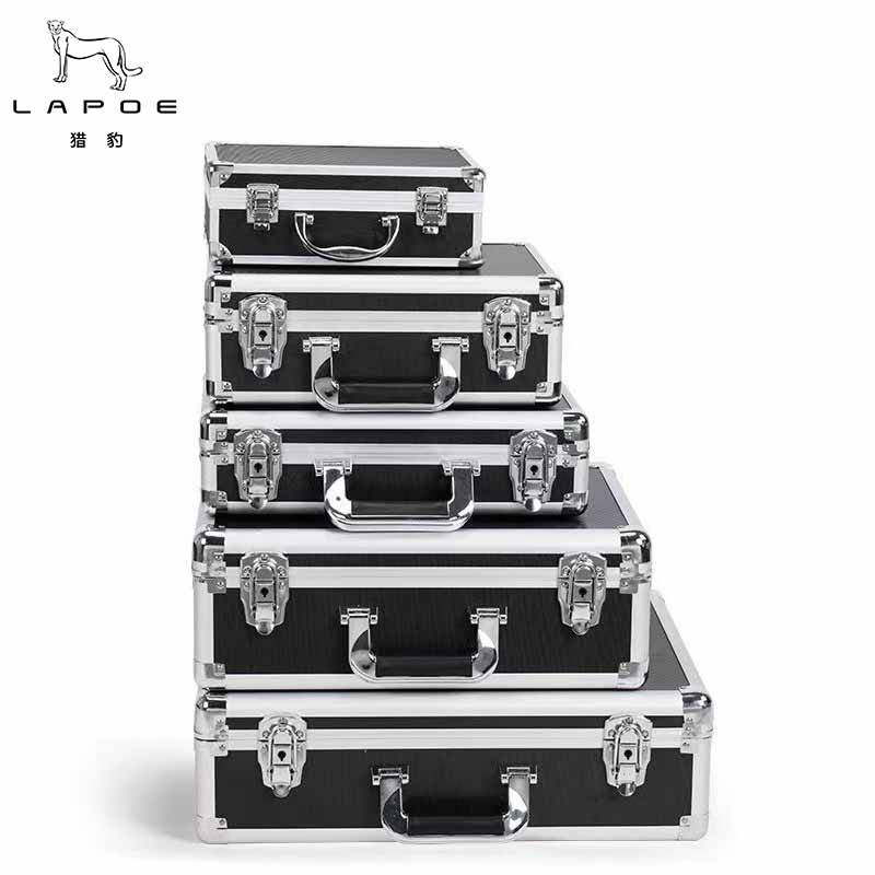 猎豹 铝合金工具箱 挂钩锁设备收纳箱 满铺格子棉(42*30*15cm)/个