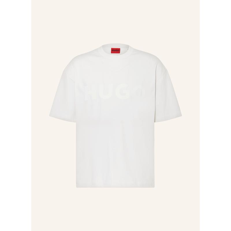 Hugo Boss直筒圆领男士短袖T恤胸前品牌字样简约夏装