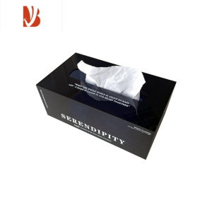 三维工匠ins风网红亚克力纸巾盒轻奢洗脸巾收纳盒下沉客厅餐巾抽纸盒定制 网红印刷款▷雾茶淡黑(磁吸款)