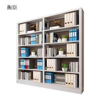衡臣钢制置物架图书馆单双面书店阅览室货架档案架资料架单面一列二
