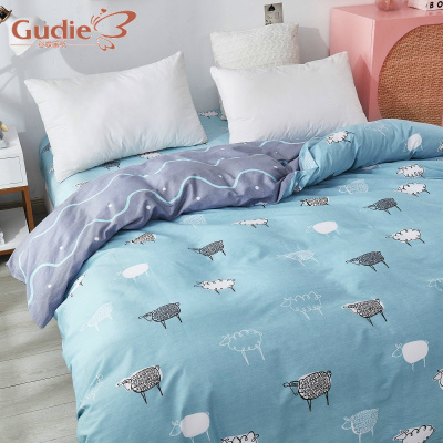 可爱全棉被套单件150x200单人儿童纯棉1.5被罩200x230双人被单