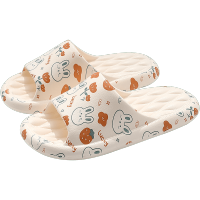 踩屎感拖鞋女夏季外穿2026新款室内家居浴室防滑家用eva凉拖 白色[爱心] 条纹版 38-39 适合37-38