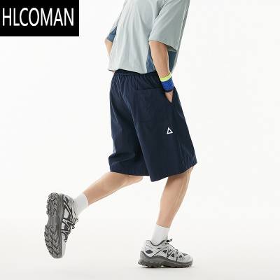 HLCOMAN户外机能速干工装短裤男女夏季潮baggy青少年休闲运动情侣五分裤