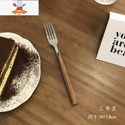 敬平不锈钢勺子叉子长柄ins风家用精致西餐餐具牛排刀叉勺甜品小汤勺