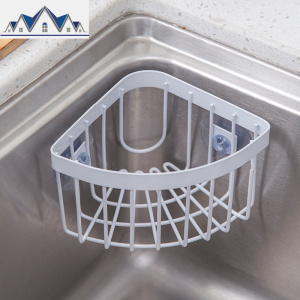 不锈钢水池水挂篮沥水架创意厨房置物架清洁百洁布洗碗布收纳架 三维工匠