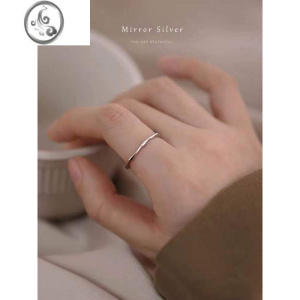 JiMi冷淡风ins小众设计银银戒指女指环细款小巧关节戒尾戒食指配饰 均色