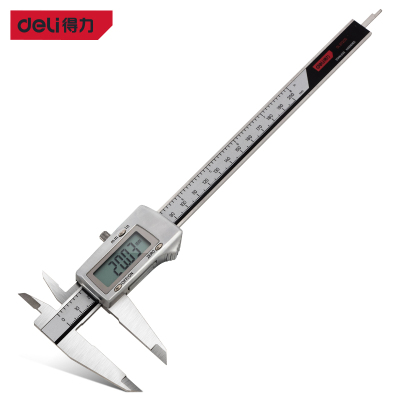 得力(deli) 高精度专业级金属罩壳电子数显游标卡尺 0-200mm数显卡尺 DL311200 单位/把