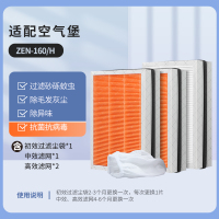 适配AIRBURG空气堡滤芯新风过滤网[ZEN-160][抗菌]一套4片