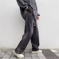 新款牛仔裤男士宽松弹力百搭秋冬休闲耐磨水洗直筒裤子男