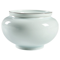 美帮汇陶瓷茶洗茶渣罐 杯洗建水茶具配件水盂茶道零配烟灰缸茶渣桶