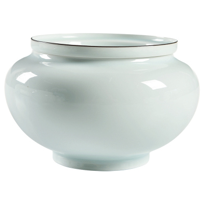 美帮汇陶瓷茶洗茶渣罐 杯洗建水茶具配件水盂茶道零配烟灰缸茶渣桶