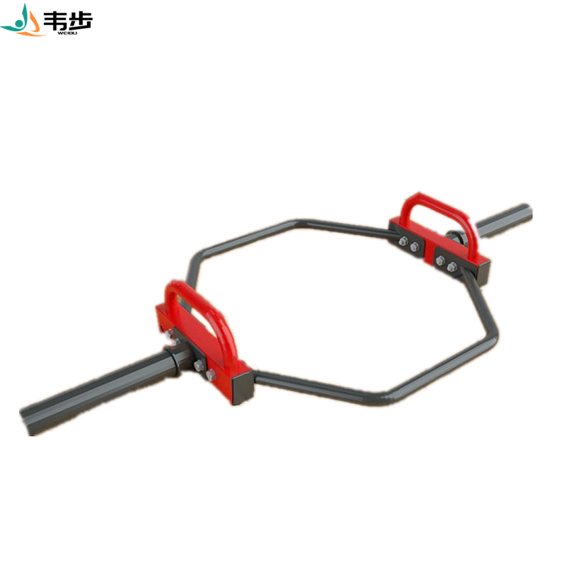 韦步WB30环形硬拉杆六角杠铃杆六边环形杠铃架奥杆深蹲硬拉器材