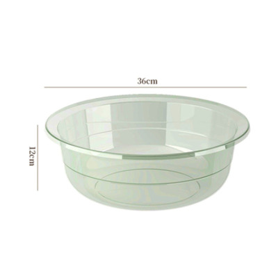 嘉创优品 透明脸盆加厚塑料洗脸盆 大号 单个装