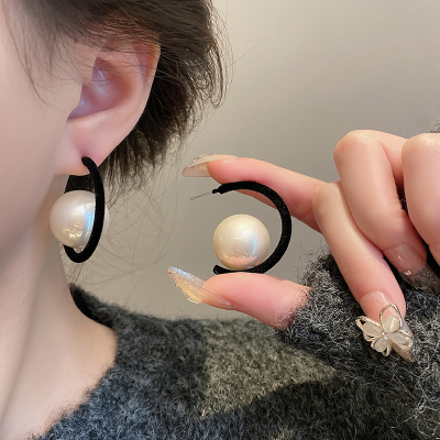 秋冬珍珠耳环小众设计感气质耳钉女高级感2023新款独特耳饰送女朋友老婆情人节七夕生日礼物