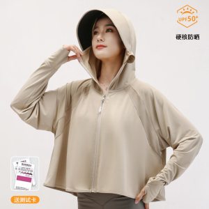 女士防晒衣薄款罩衫冰丝开衫防紫外线外套宽松防晒服轻薄UPF50+