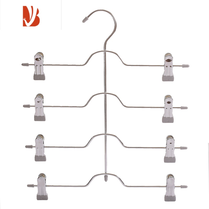 三维工匠多裤夹jk裙夹家用短裙短裤收纳器金属防滑裤架裙子衣架