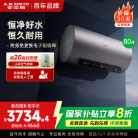 AO史密斯80升电热水器 国家补贴 金圭内胆 双棒分离速热 免换镁棒 免清洗 E80ED8