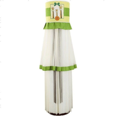 布莱梦棉麻开机不取格力i铂i酷美的海尔空调罩柜机套立式圆形圆柱防尘罩快乐一家美的天行智行御行悦行云行俊行/