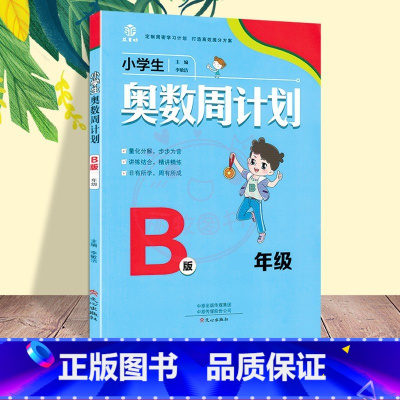 奥数周计划[B版] 小学一年级 [正版]小学生奥数周计划1一2二3三4四5五6六A版B版全套小学数学解决问题天天练同步练