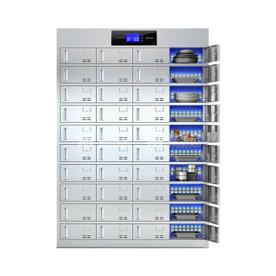 鑫星奈 不锈钢消毒碗柜食堂餐具柜多门储物柜40门餐盘消毒柜