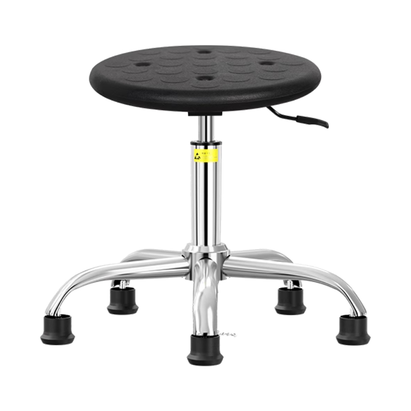 臻远ZY-7938防静电椅子车间流水线升降椅子 40-54cm五爪黑脚杯