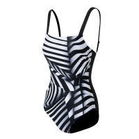 Speedo速比涛女运动泳衣比赛训练连体泳衣