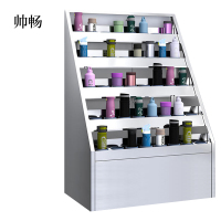 帅畅201不锈钢员工车间多格茶杯放置收纳柜40位水杯架1250*850*590