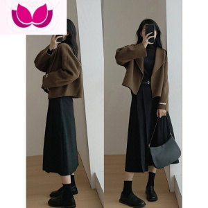 七斓春季女装奶系穿搭温柔高级感一整套搭配小香风连衣裙子套装