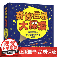奇妙世界大探索不可思议的专注力培养大书精装全3册3-10岁儿童彩色荧光专注力训练大书不同主题多种玩法集知识性趣味性与一体