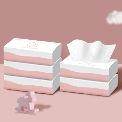 122抽5大包-纤净时光系列婴儿丝柔乳霜纸云柔巾面巾纸新生超柔纸巾宝宝保湿纸5包装