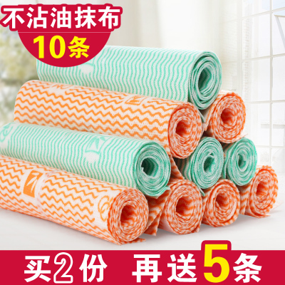 10条装洗碗布厨房抹布百洁布擦玻璃加厚擦地清洁巾吸水不沾油_6