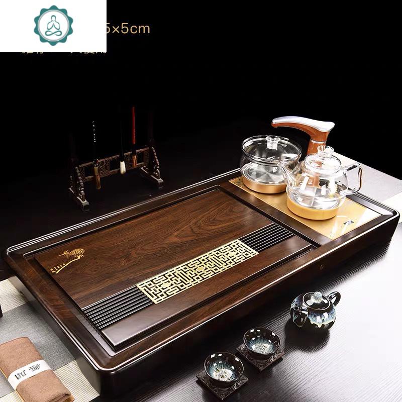 电磁炉一体套装茶台简约功夫客厅泡茶台茶海 封后 规格尺寸支持定制