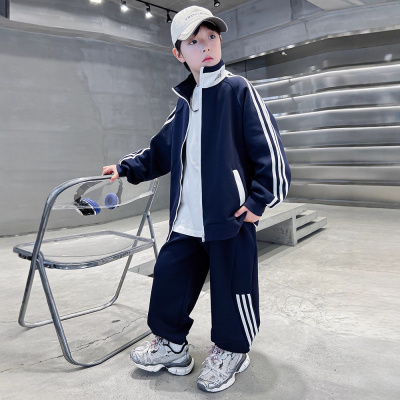 男童春装套装新款春季运动男孩炸街帅气两件套中大儿童春秋款