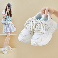 ins潮韩版新款老爹鞋女20266夏季休闲鞋网面透气增高