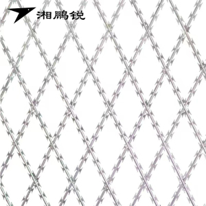 湘鹏锐 热镀锌刀刺防护网 孔径150*75mm 平方米