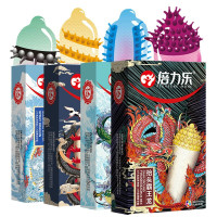 倍力乐避孕套4盒男用异型情趣狼牙套刺套加厚凸点大颗粒安全避孕组合套装12只装夫妻房事调情男性系列超薄款成人计生性用品