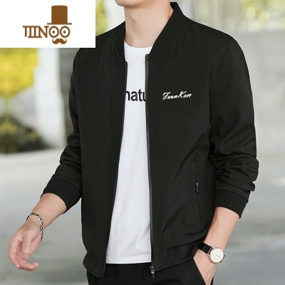 YANXU夹克男士薄款外套2023新款休闲大码冲锋衣运动防风上衣男装