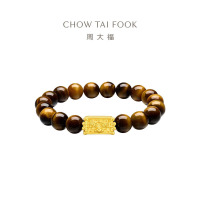 周大福国潮朱雀貔貅玄武足金黄金转运珠男士手串[多款可选] EOR1337 貔貅