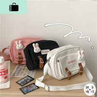 韩国ins复古学生帆布小包包女日系原宿可爱软妹古着感少女斜挎包NEW LAKE