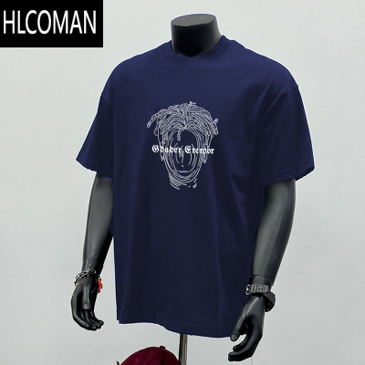 HLCOMAN潮人汇~美式休闲oversize短袖t恤男夏季潮牌百搭帅气大码上衣