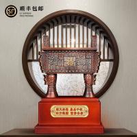 家柏饰(CORATED)福字铜鼎摆件老板办公室客厅装饰品公司商务礼品定制