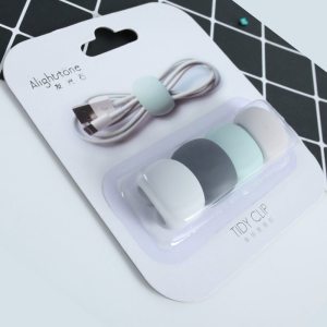 美帮汇4个装数据线充电线整理扣多功能绕线器集线器耳机固定缠绕收纳扣 4个装