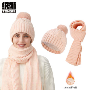 统狮防寒帽子围巾两件套 P01 套