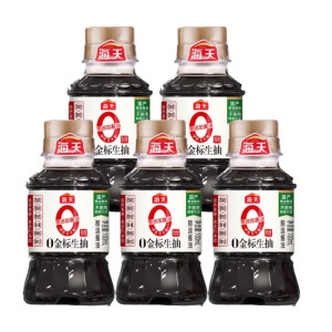 海天零添加酱油0金标生抽100ml小酱油露营户外野餐 5瓶(效期25年4月)