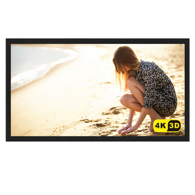 经科JK画框投影幕布小边框HB-W2高增益金属打孔透声幕80寸2.35:1