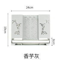 筷子篓置物架壁挂式家用放勺子刀架筷笼一体收纳盒厨房免打孔筷筒 敬平 -香芋灰
